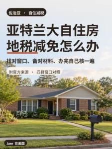 亚特兰大郊区砖房与草坪封面图｜Jane 在美国