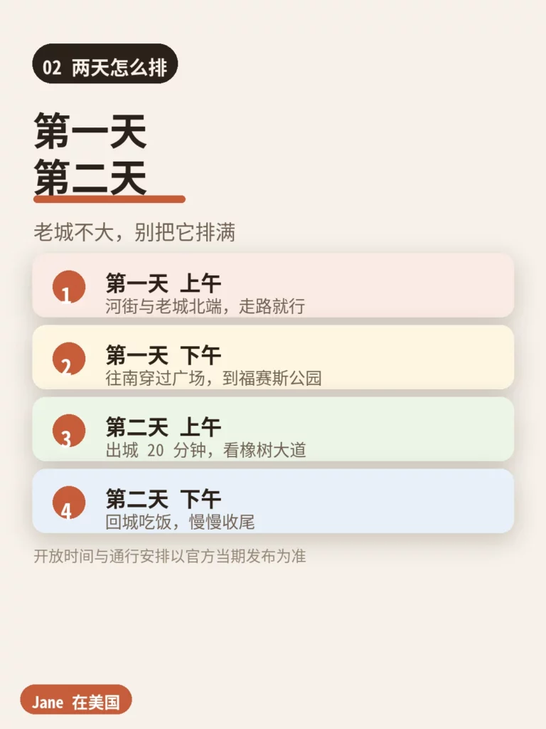 萨凡纳两天一夜行程排法|Jane 在美国
