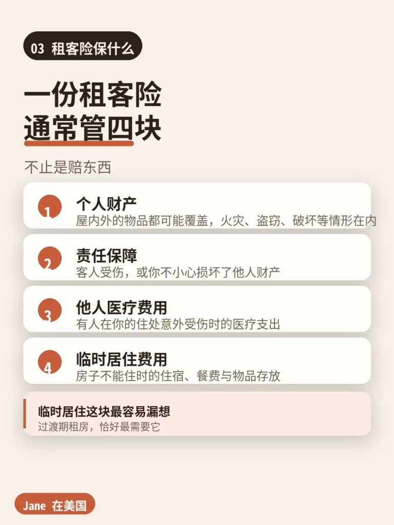 租客险保什么|Jane 在美国